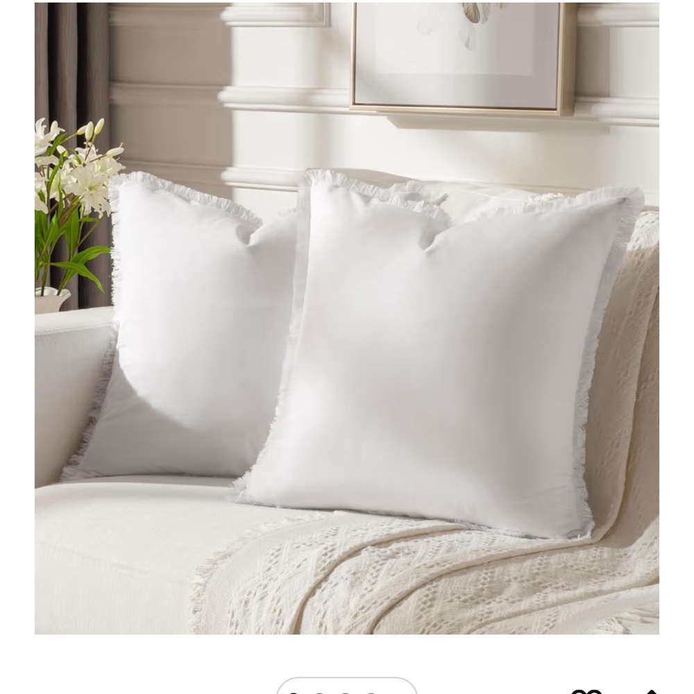FUTEI Throw Pillow Covers 18x 18 pack of 2